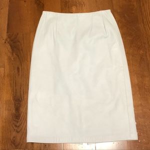 Liz Roberts Robert Elliot Off Leather Midi Skirt